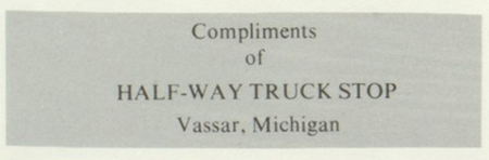 Half-Way Truck Stop - 1973 Yearbook Ad